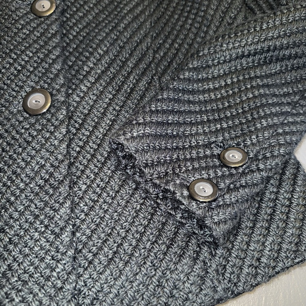 Madison‎ Hill NY Waist Length Blazer Black Sz 12 Acrylic/Wool Blend Cottagecore - Picture 4 of 12
